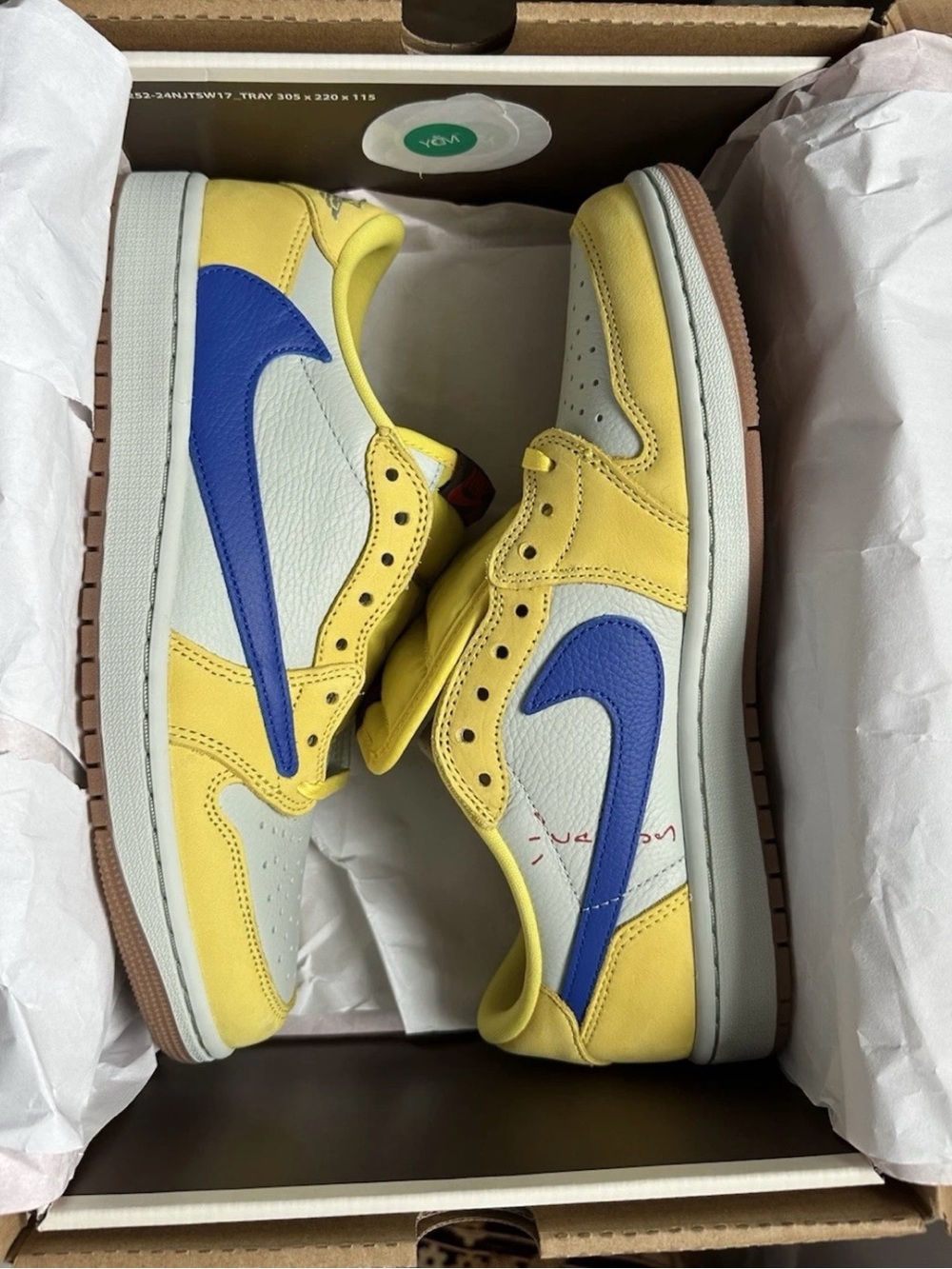 travis scott jordan 1 canary